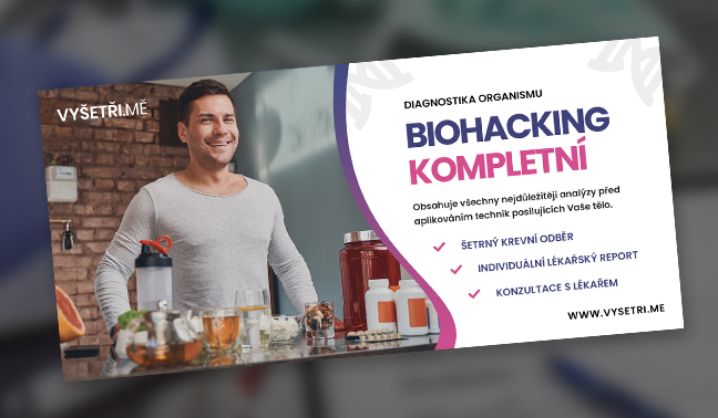 Kompletní biohacking vyšetření včetně konzultace s lékařem