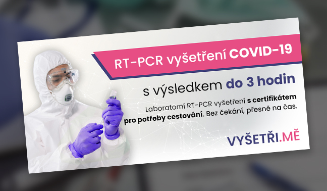 PCR do 2 hodin okamžité vyšetření na COVID-19